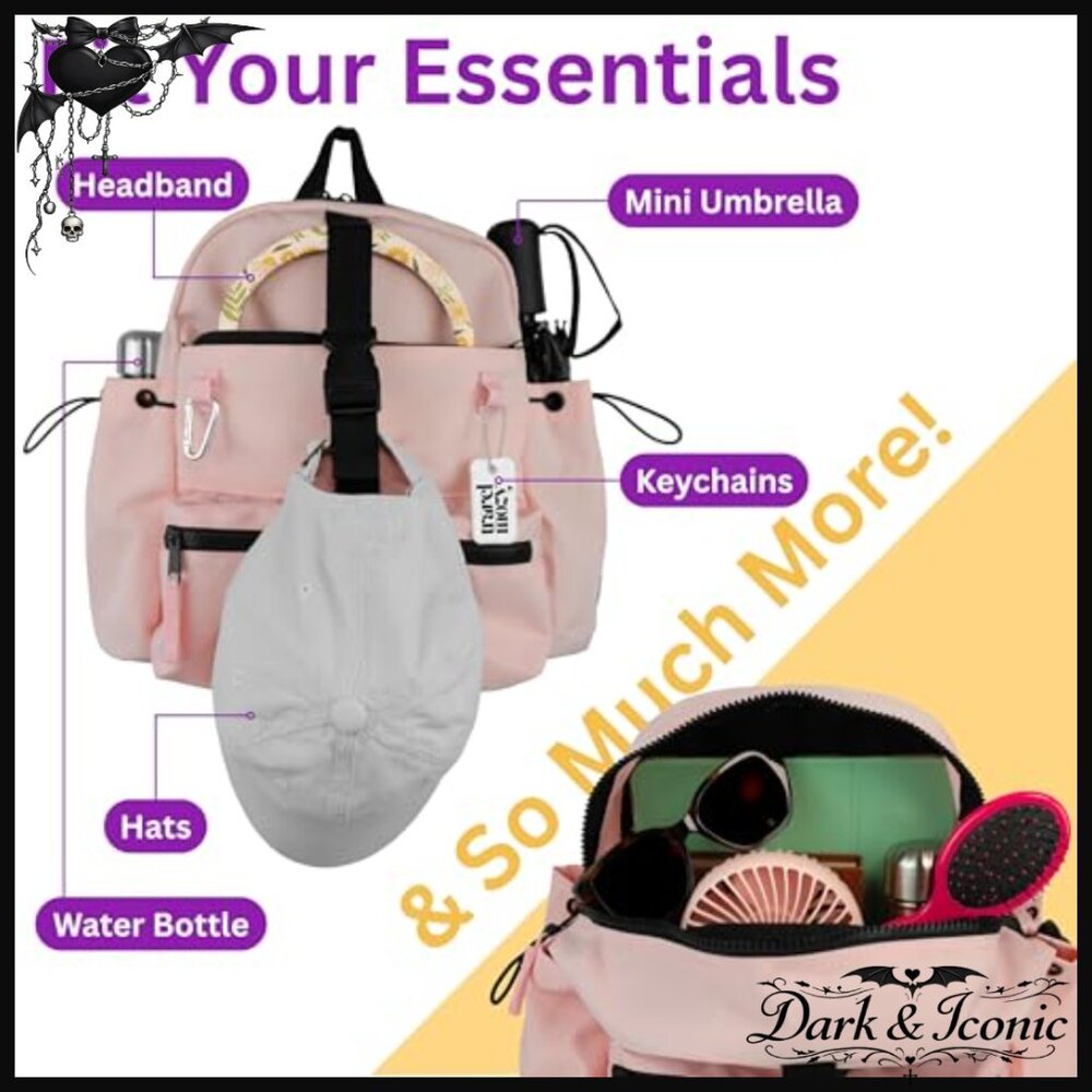 Mini Backpack Daypack, Lightweight Polyester, Ant… - image 5